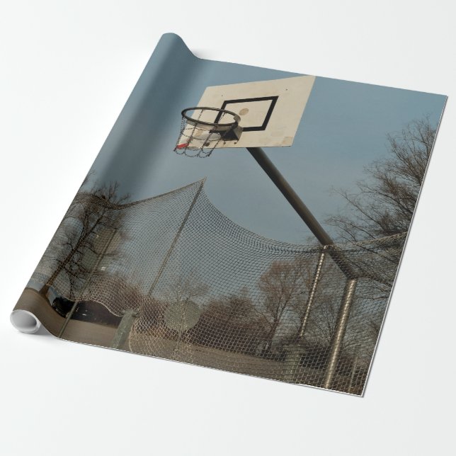 Hübsch Basketball Geschenkpapier (Ungerollt)