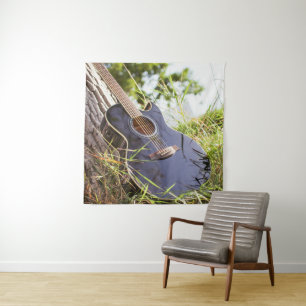 Hübsch Bass Guitar Wandteppich