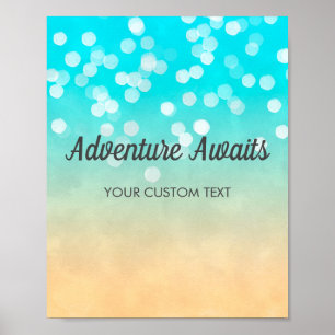 Hübsch Beach Bokeh Poster