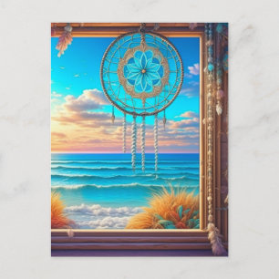 Hübsch Beachy Themed Dreamcatcher Postkarte