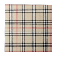 Hübsch Beige Kariert Tartan