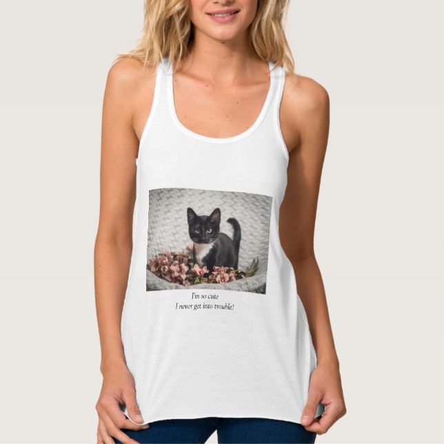 Hübsch Bella Rose Ich bin Niedlich Tank Top (Vorderseite)