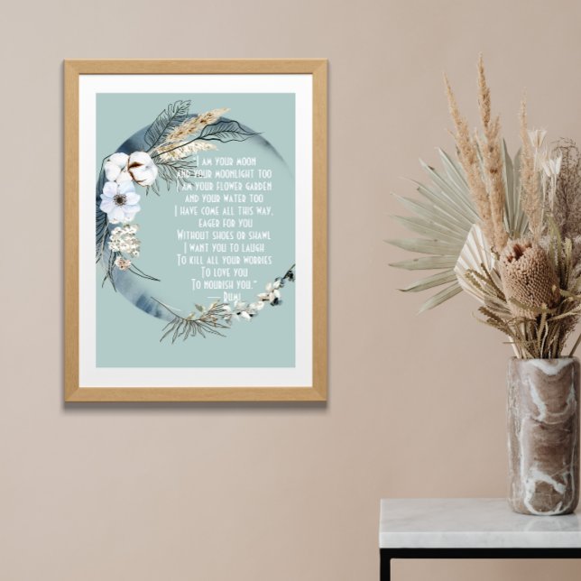 Hübsch bin ich dein Mond Rumi Poster (Von Creator hochgeladen)