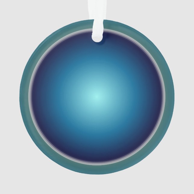 Hübsch Blau/Grün > Weihnachtsgeschmack Ornament (Rückseite)