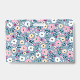 Hübsch Blau-Rosa-Blume Botanisch Ausweis