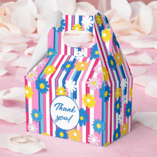 Hübsch-Blau-Weiß-Jeder Anlass Geschenkschachtel