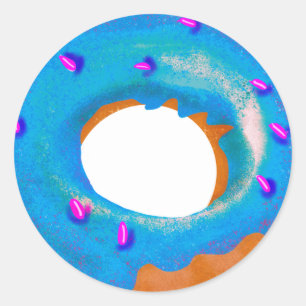Hübsch Blue Berry Donut Wall Aufkleber