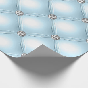 Hübsch Blue Bling Jewels Puffy Geschenkpapier