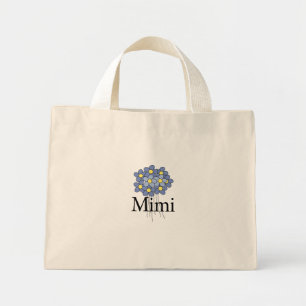 Hübsch Blue Blume Mimi T - Shirt Mini Stoffbeutel