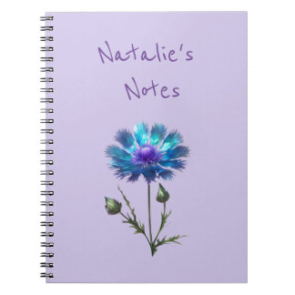 Hübsch Blue Blume Notizblock