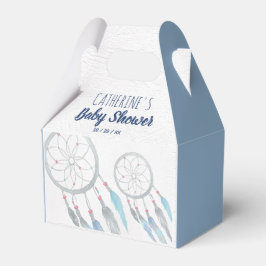 Hübsch Blue Boho Dreamcatcher Baby Dusche Geschenkschachtel