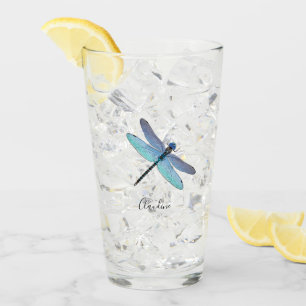 Hübsch Blue Dragonfly Drink Beer Pint Brille Glas