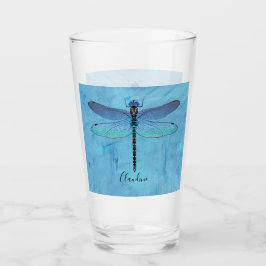Hübsch Blue Dragonfly Drink Beer Pint Brille Glas