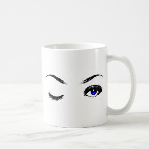 Hübsch Blue Eyes Winking Tasse