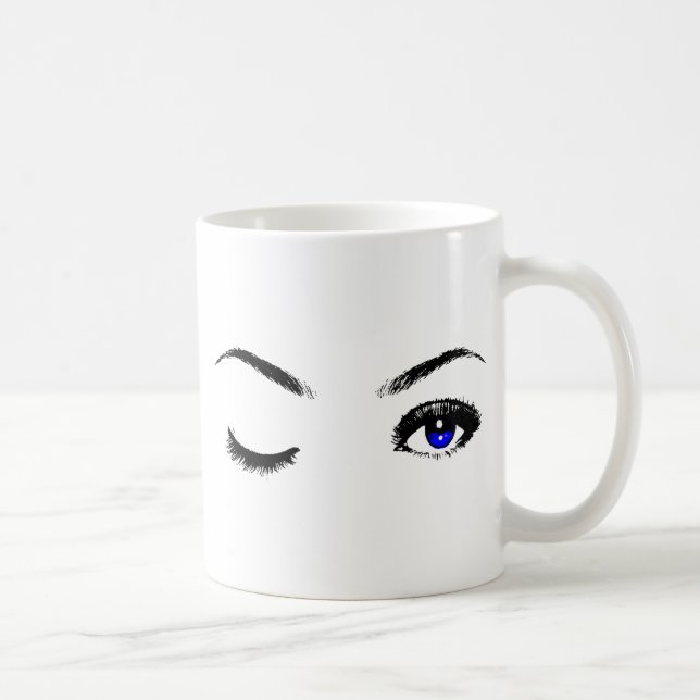 Hübsch Blue Eyes Winking Tasse (Rechts)