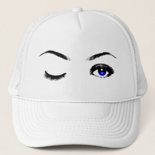 Hübsch Blue Eyes Winking Truckerkappe