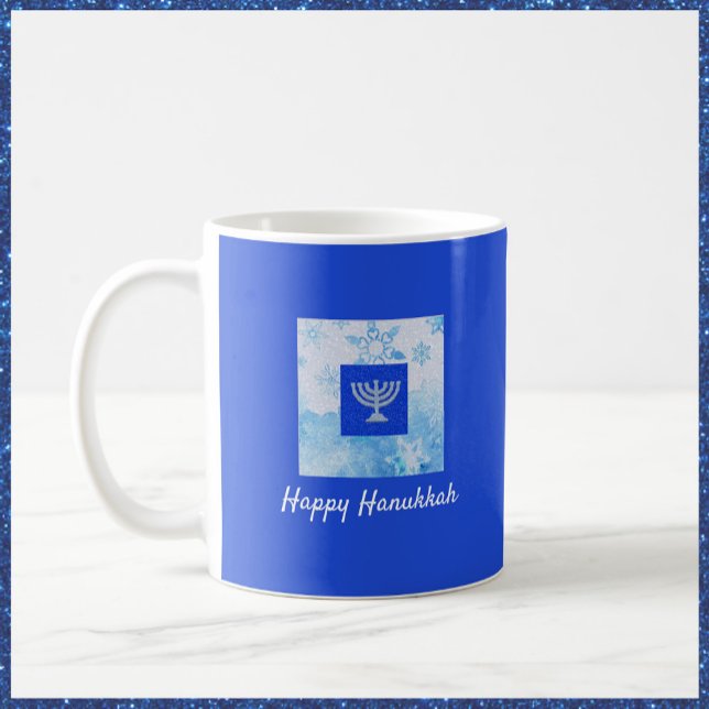 Hübsch Blue Hanukkah Kaffeetasse (Von Creator hochgeladen)