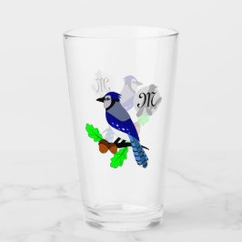Hübsch Blue Jay Bird Glas