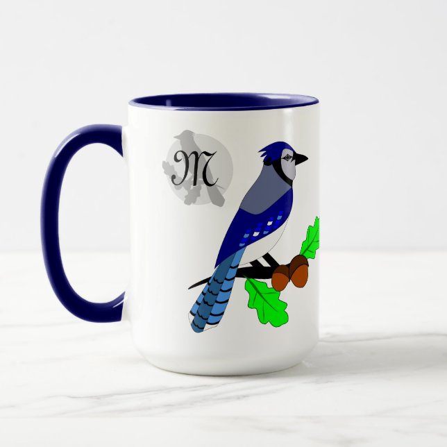 Hübsch Blue Jay Bird Tasse (Links)