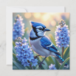 Hübsch Blue Jay und Lilacs Blank