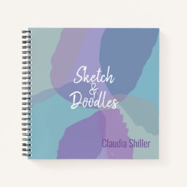 Hübsch Blue Lila Sketch Book Notizbuch