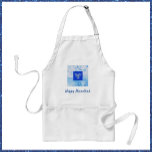 Hübsch Blue Menorah Hanukkah<br><div class="desc">Schöne Menorah Grafik mit "HAPPY HANUKKAH" in Schriftzeichen. Hübsch in jeder Küche!</div>