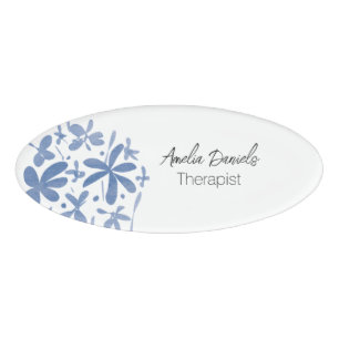 Hübsch Blue Wildblume Namenschild