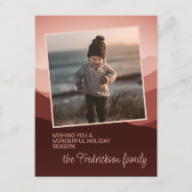 Hübsch Blush Coral Pink Abstrakte Frohe Festtage