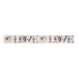 Hübsch Blush Floral LIEBE Baby Girl Geburtstagsdek Satinband