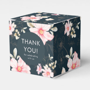 Hübsch Blush Pink Blumenzange Danke Blue Geschenkschachtel