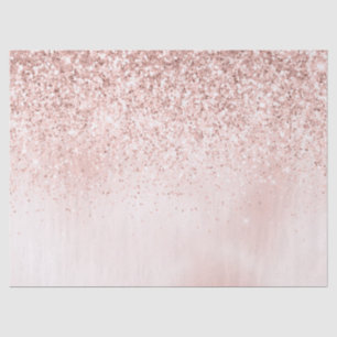 Hübsch Blush Pink Glitzer Aquarell    Seidenpapier