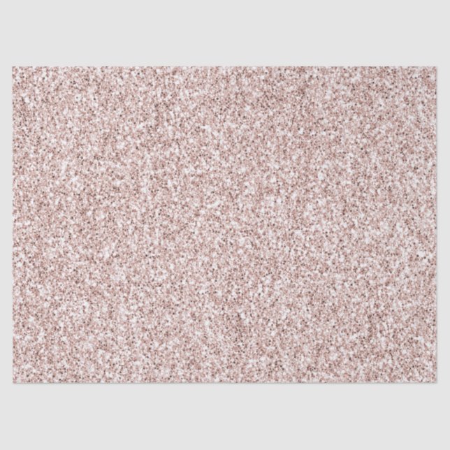 Hübsch Blush Pink Glitzer Seidenpapier (Vorderseite)
