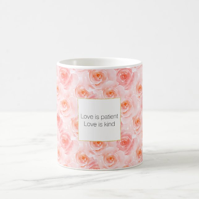 Hübsch Blush Pink Rose Tasse (Mittel)