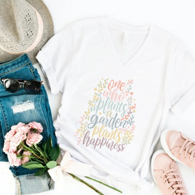 Hübsch Boho Botanischer Garten Zitat T-Shirt (Von Creator hochgeladen)