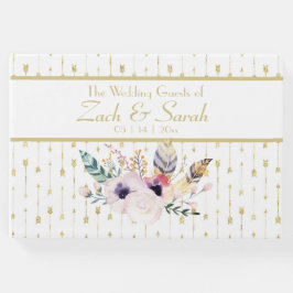 Hübsch Boho Bouquet & Arrows Wedding Guestbook Gästebuch