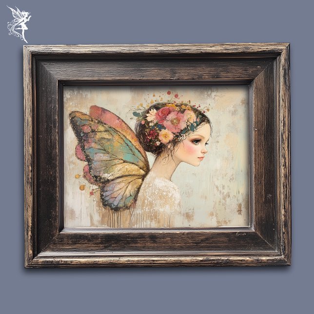 Hübsch Boho Butterfly Fairy Pastell Wasserfarbene  Poster (Von Creator hochgeladen)