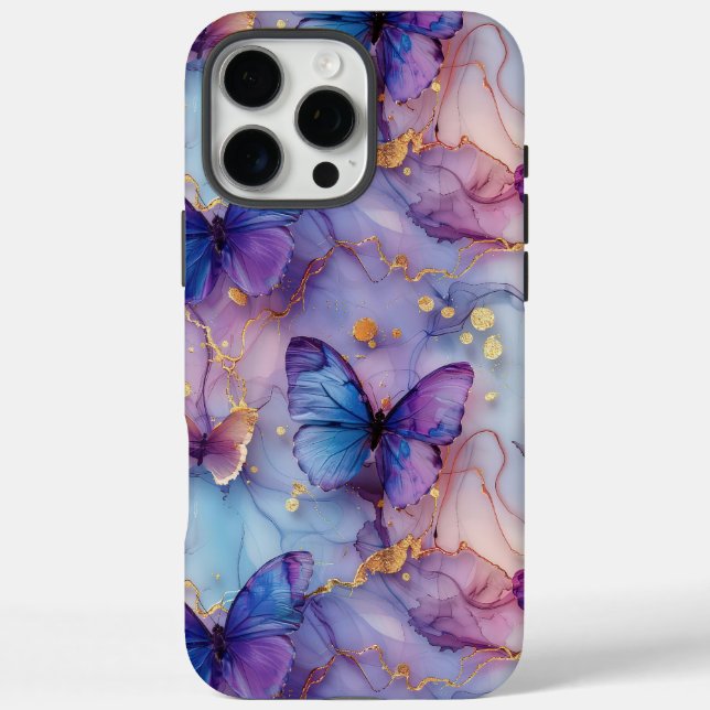 Hübsch Boho Butterfly Marble iPhone Case-Mate iPhone Hülle (Rückseite)