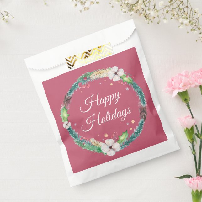 Hübsch Boho Holiday Wreath Geschenktütchen (Versiegelt)