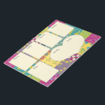 Hübsch Boho Maximalist Quilt Weekly Planner Notizblock<br><div class="desc">Bleibe in Stil mit diesem hübschen Planerpad mit seinem boho Stil Patchwork Quilt Hintergrund organisiert. Die cremefarbenen Plätze helfen Ihnen,  jeden Wochentag mit einem herzförmigen Ort zu planen,  um Ihre Wochenendaktivitäten zu planen.</div>
