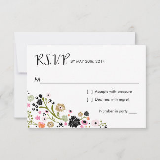 Hübsch Bouquet Floral | R S V P Einladung zur Antw