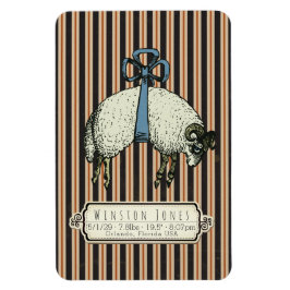Hübsch Bow Sheep Collection™ - Geburtsinfo / Magnet