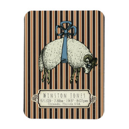 Hübsch Bow Sheep Collection™ - Geburtsinfo / Magnet