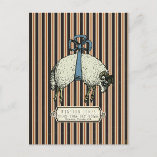 Hübsch Bow Sheep™ Collection - Postkarte