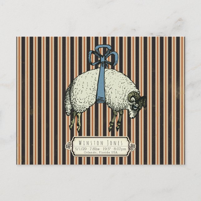 Hübsch Bow Sheep™ Collection - Postkarte (Vorderseite)
