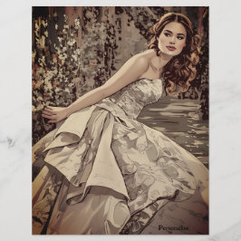 Hübsch Bridge Floral Vintag Scrapbook Paper