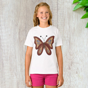 Hübsch Brown Butterly T-Shirt