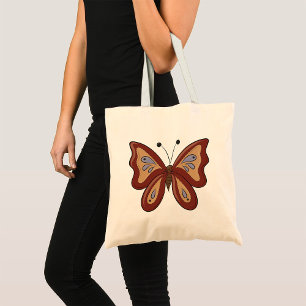 Hübsch Brown Butterly Tragetasche
