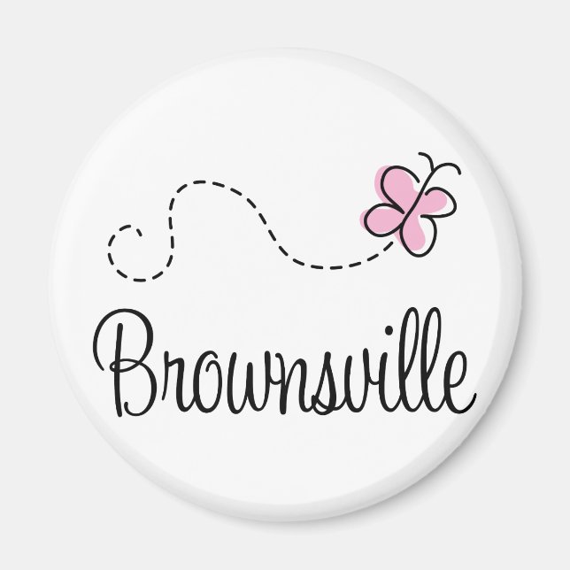 Hübsch Brownsville Texas T - Shirt Magnet (Vorne)