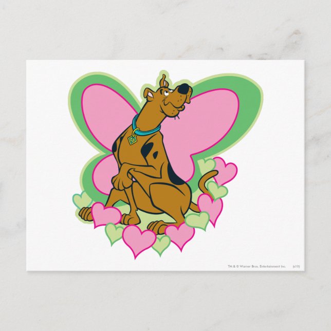 Hübsch Butterfly Scooby-Doo Postkarte (Vorderseite)