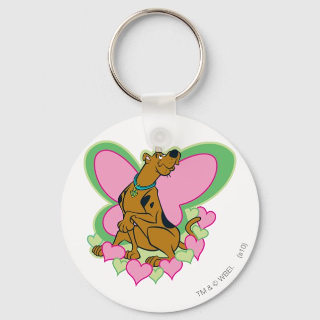 Hübsch Butterfly Scooby-Doo Schlüsselanhänger (Vorderseite)